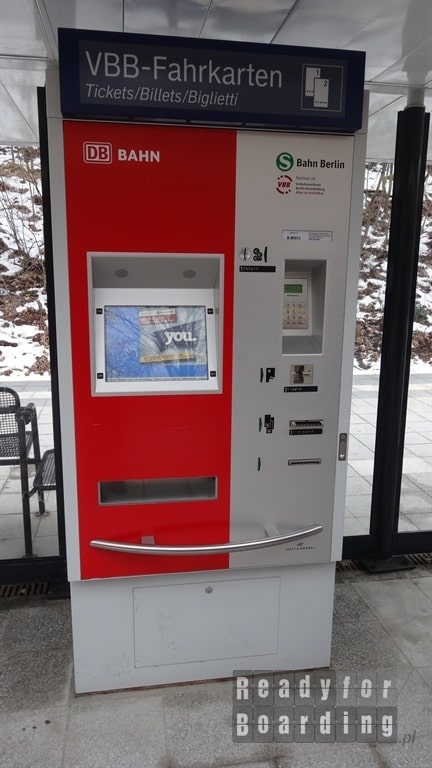 Automat na stacji S-Bahn w Berlinie