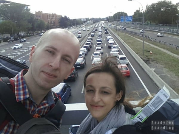 Traffic jams in Madrid - Travel to the Caribbean