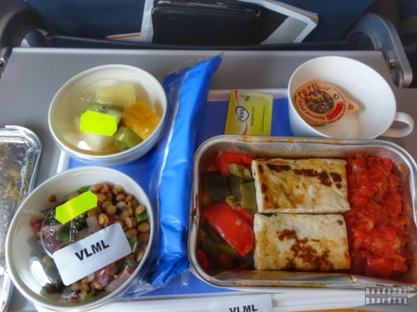 Jedzenie na pokładzie Air Europa - Podróż na Karaiby