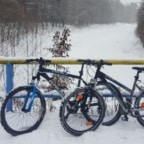 Piękna polska zima: Zimą na rowerze!