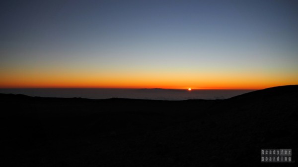 Wschód słońca widoczny z Teide, Teneryfa - Wyspy Kanaryjskie