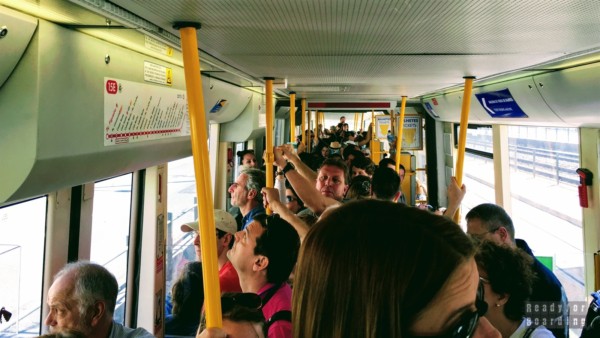 Travel by streetcar to Belem, Lisbon