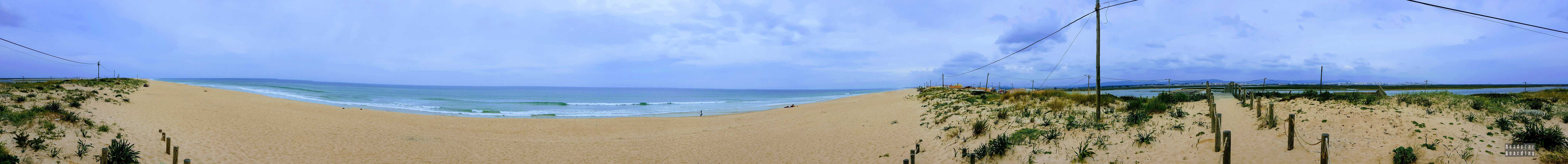 Panorama: Praia de Faro, Algarve, Portugalia