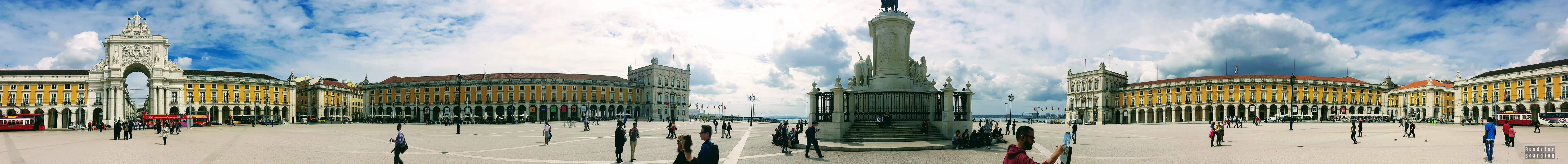 Panorama: Praca do Comercio - Lizbona