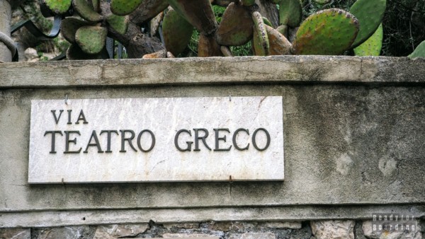 Via Teatro Greco, Taormina - Sycylia