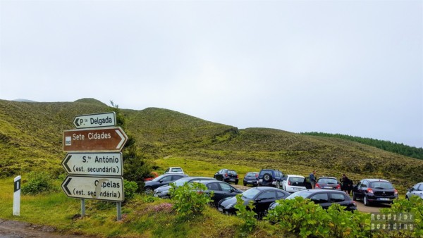 Parking near Lagoa do Canário, Azores