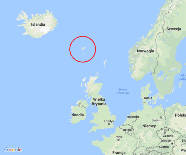 Wyspy Owcze, mapa