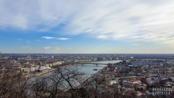 Widok z Góry Gellerta, Budapeszt - Węgry