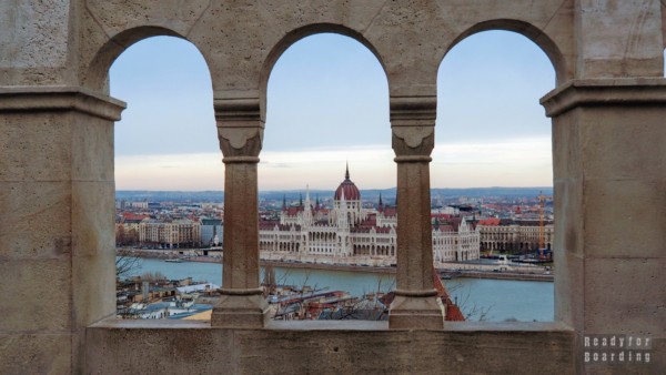 Widok z Baszty Rybackiej, Budapeszt - Węgry