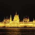 Budynek Parlamentu nocą, Budapeszt - Węgry