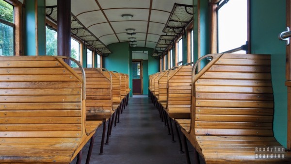 Interior of a wagon, Rogów Narrow Gauge Railway, Lodz, Poland