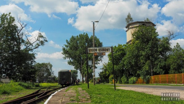 Narrow-gauge railroad in Rogów, Lodz, Poland