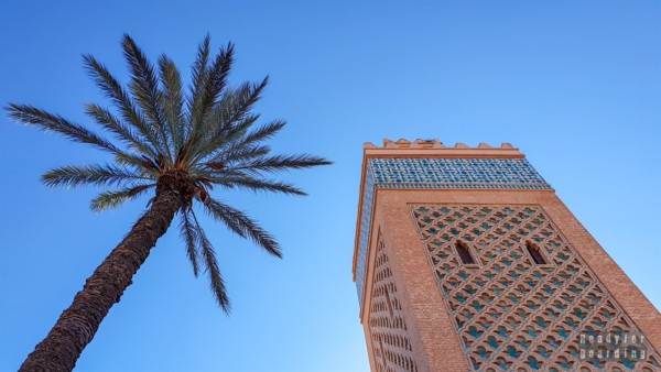 Minaret w Marrakeszu - Maroko
