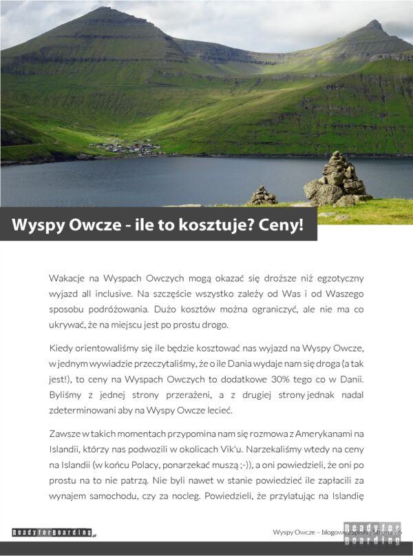 eBook: Wyspy Owcze – blogowe zapiski Ready for Boarding
