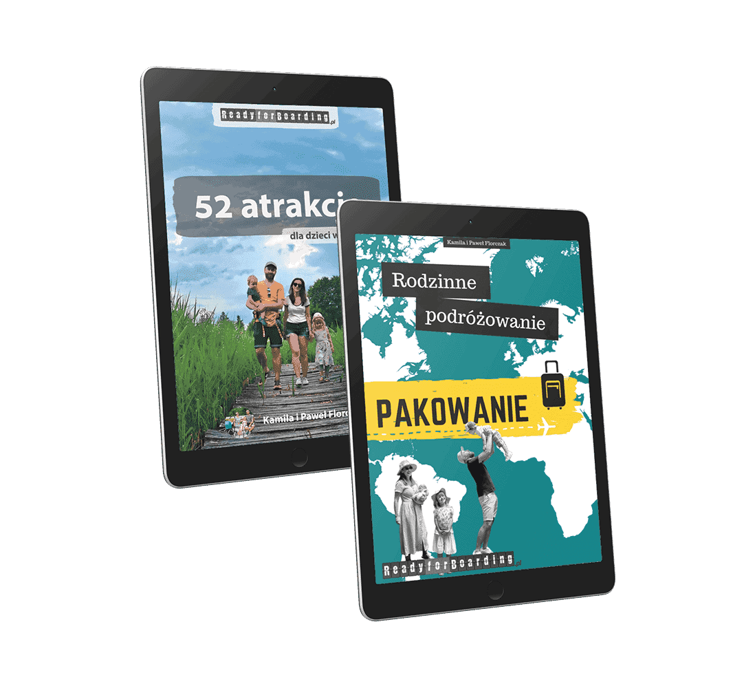 Zestaw eBooków: "Rodzinne podróżowanie - pakowanie" + "52 atrakcje dla dzieci w Polsce"